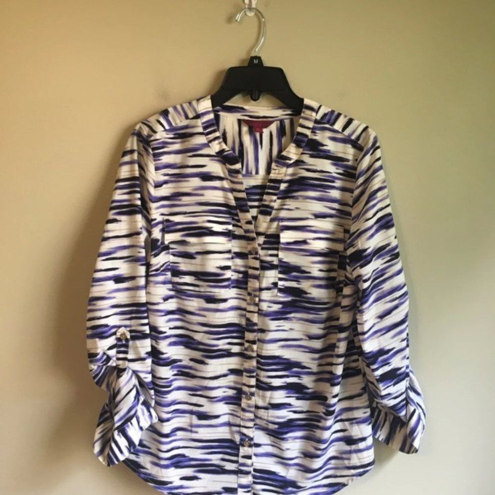 212 medium blue long sleeved top